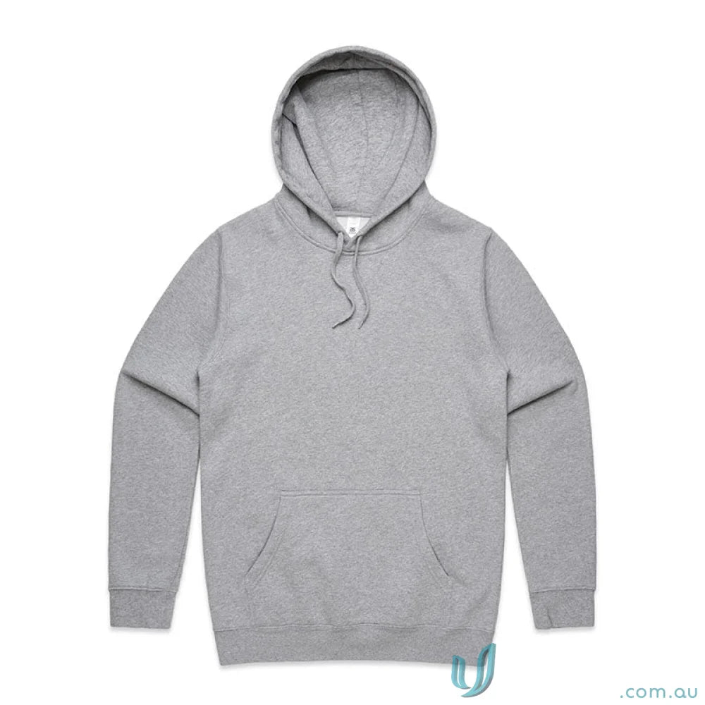 Gray hooded sweatshirt from AS Adult Stencil Hoodie, perfect for stencil hood uniforms or workwear