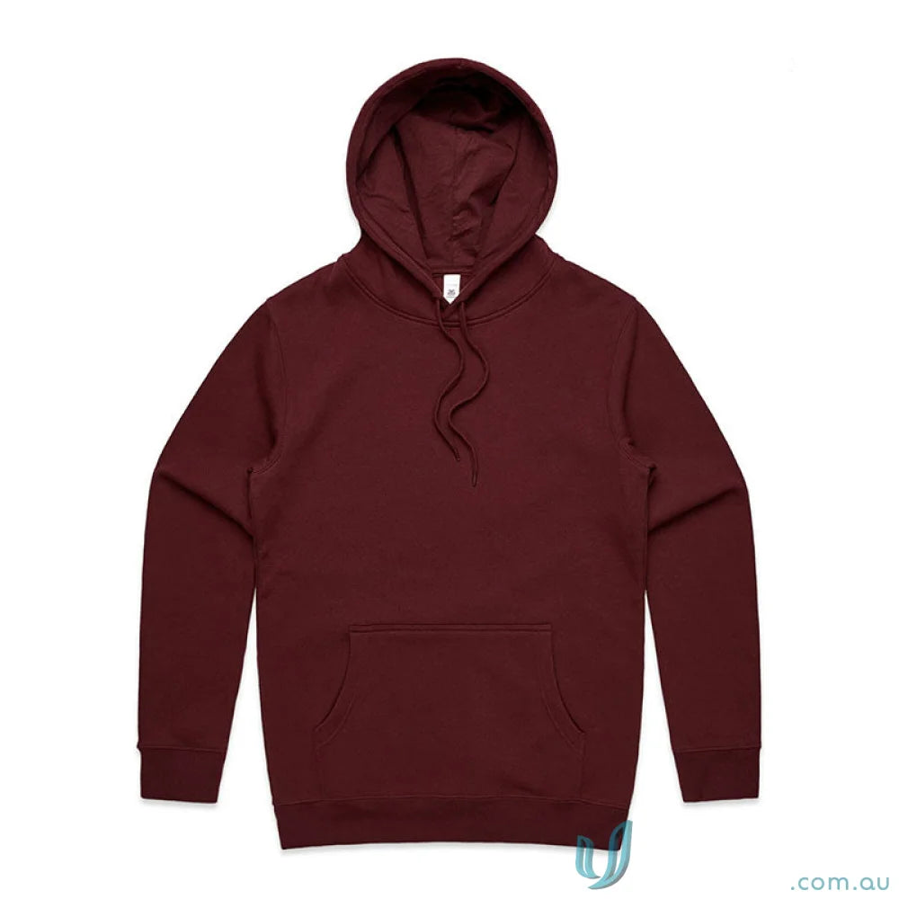 Maroon stencil hooded sweatshirt from AS Adult Stencil Hoodie, perfect for uniforms or workwear