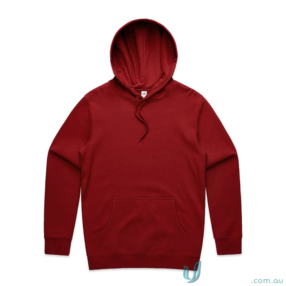 Maroon stencil hooded sweatshirt from AS Adult Stencil Hoodie, perfect for uniforms or workwear