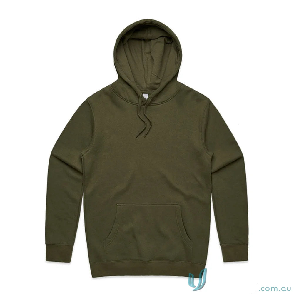 Olive green stencil hooded sweatshirt from AS Adult Stencil Hoodie, perfect workwear