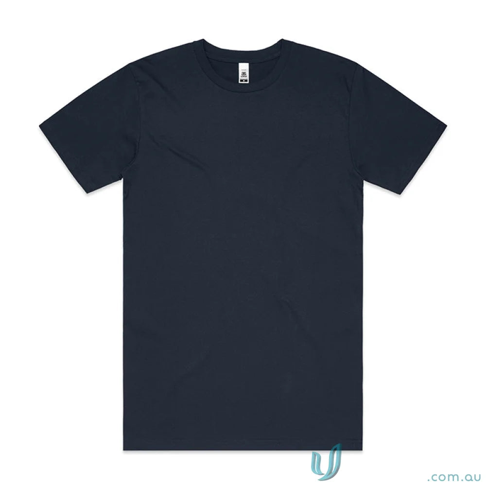 Navy blue crew neck T-shirt from AS Block Tee, ideal workwear or uniforms option