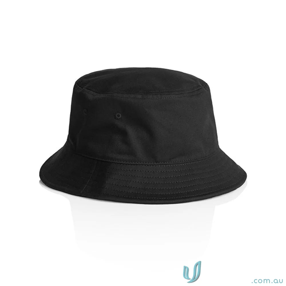 Black bucket hat from AS Bucket Hat, perfect for stylish uniforms or workwear