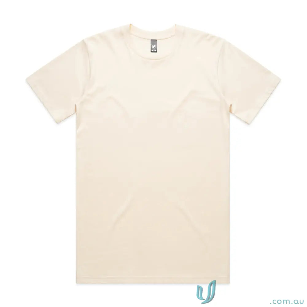 Plain cream-colored AS Classic Tee, a relaxed fit combed cotton tee perfect for casual wear