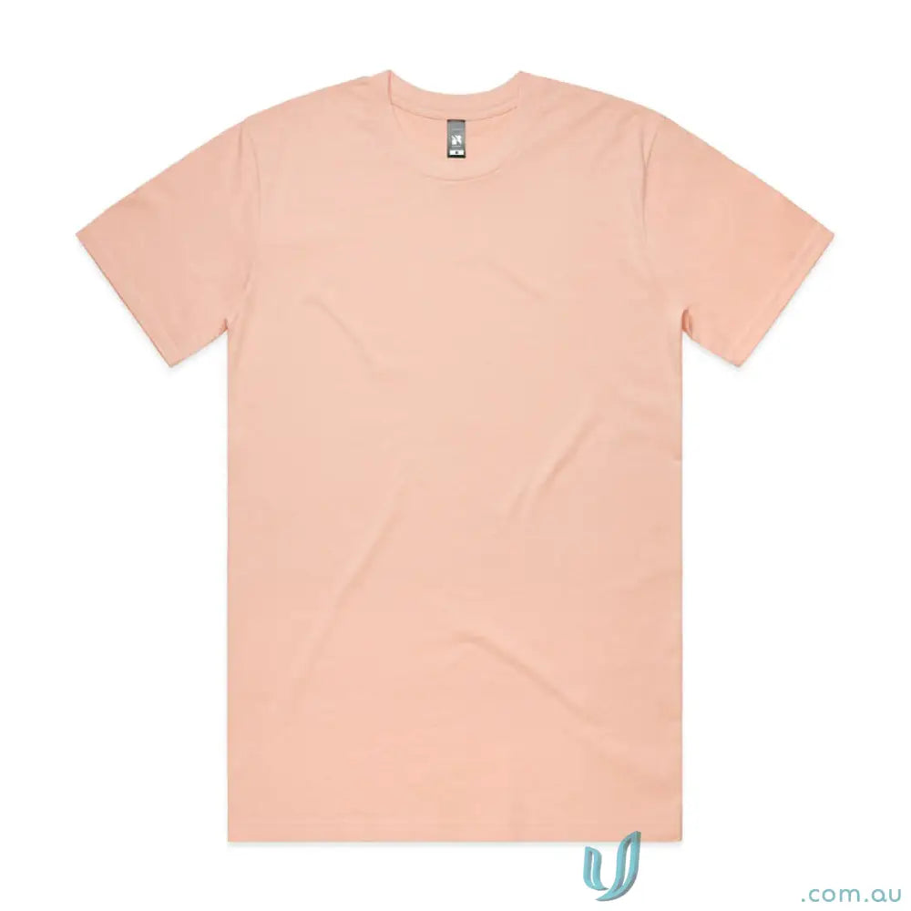 Peach-colored AS Classic Tee casual relaxed fit shirt made of combed cotton t-shirt
