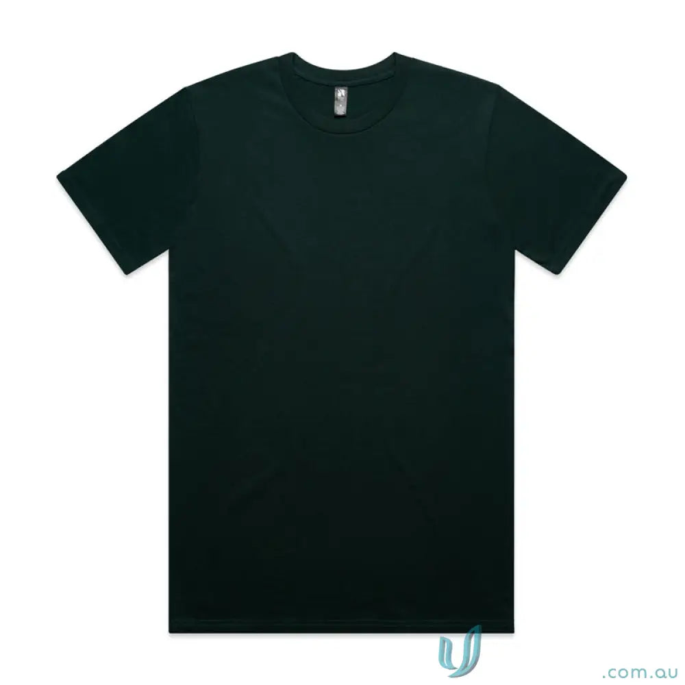 Dark green AS Classic Tee in relaxed fit style made from comfy combed cotton tee fabric
