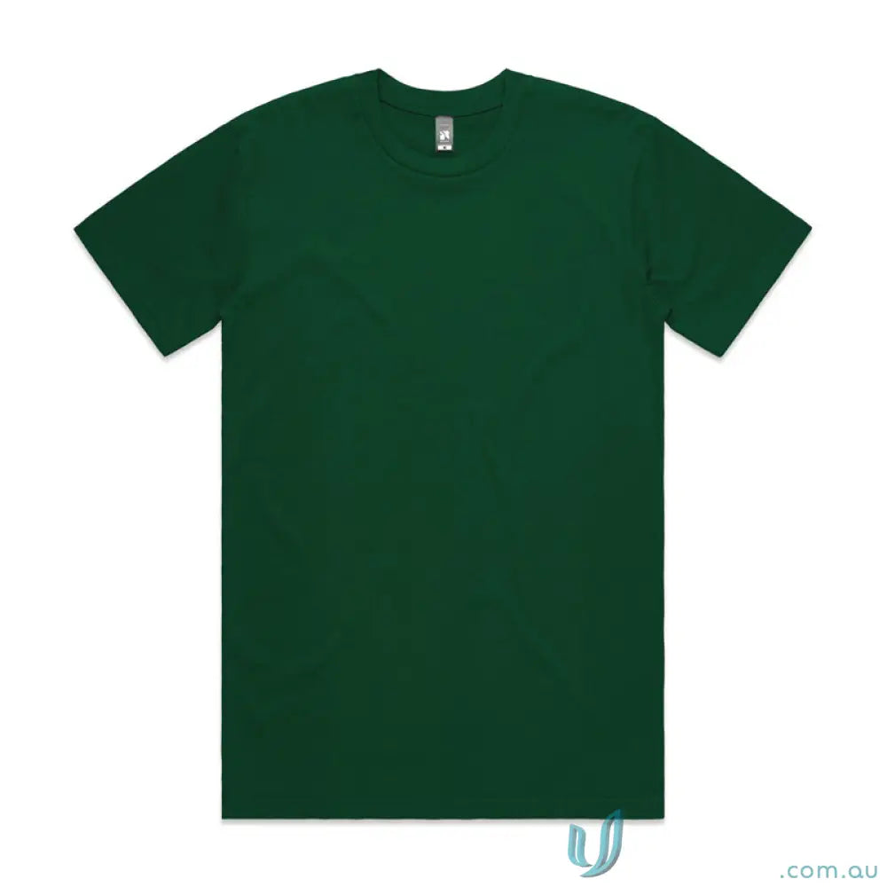 Dark green AS Classic Tee in relaxed fit style made from comfy combed cotton
