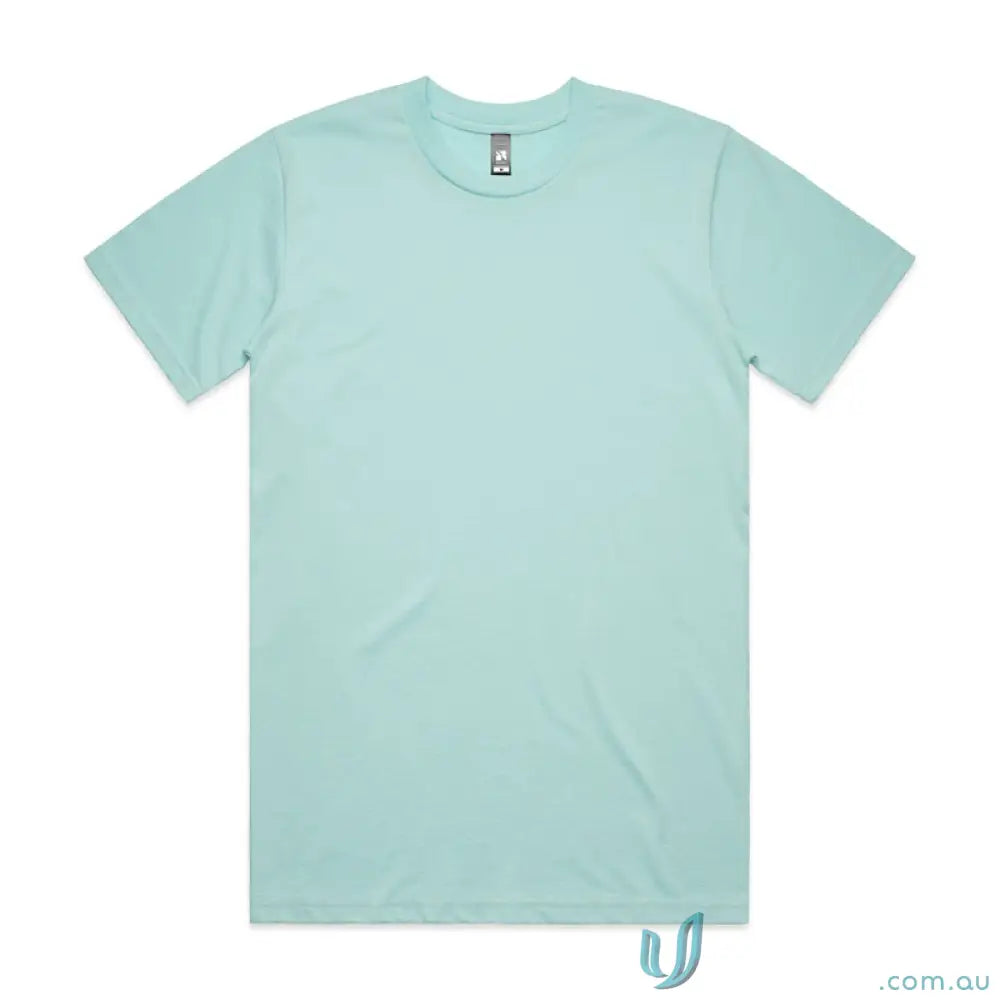 Mint green AS Classic Tee in relaxed fit style made from comfy combed cotton tee