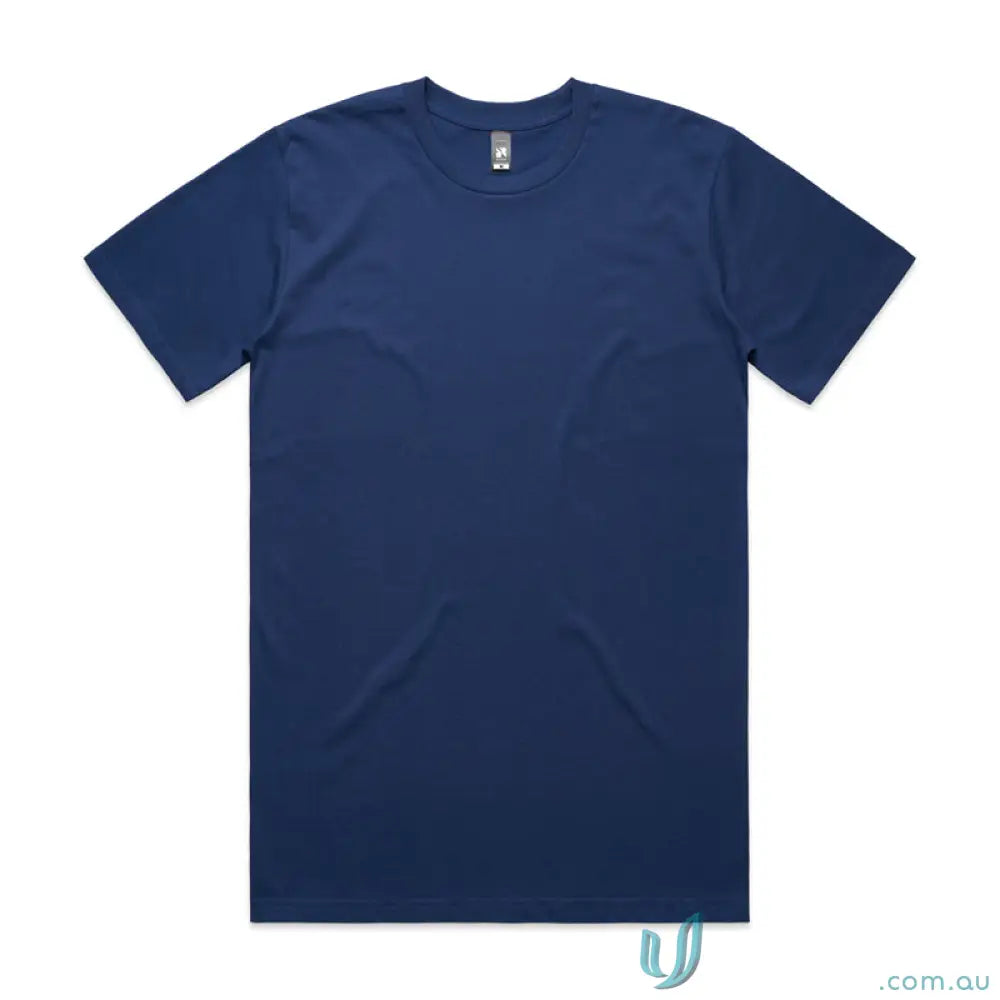 Navy blue AS Classic Tee, relaxed fit shirt made from comfy combed cotton tee