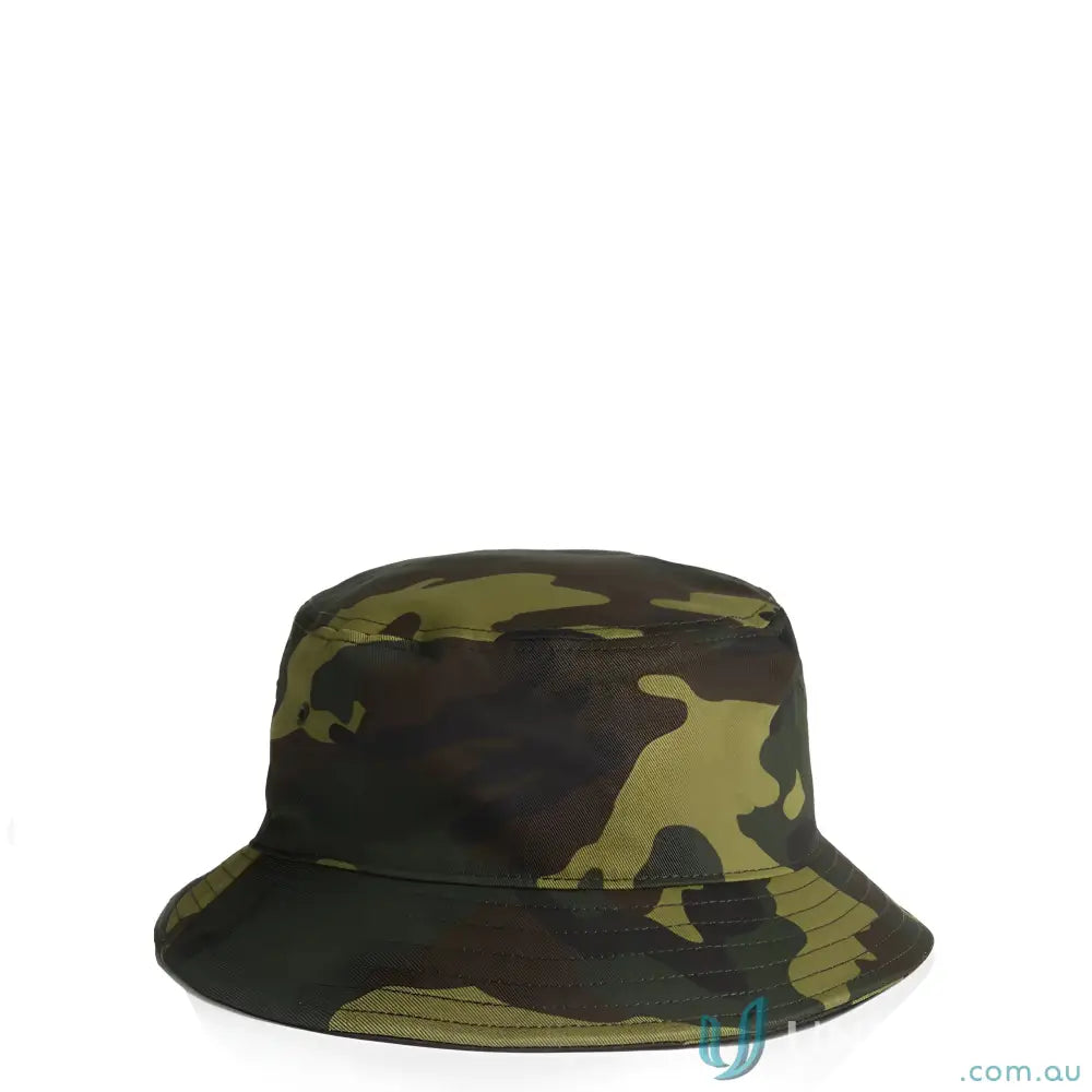 Camo bucket hat showing durable stylish camo bucket hat for all sizes