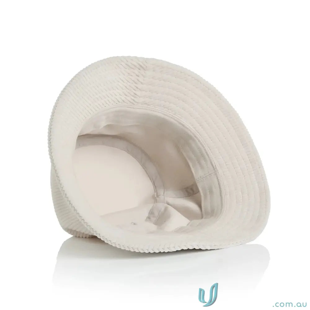 Off-white 8-wale partridge cord bucket hat with soft lining from AS Colour 1176