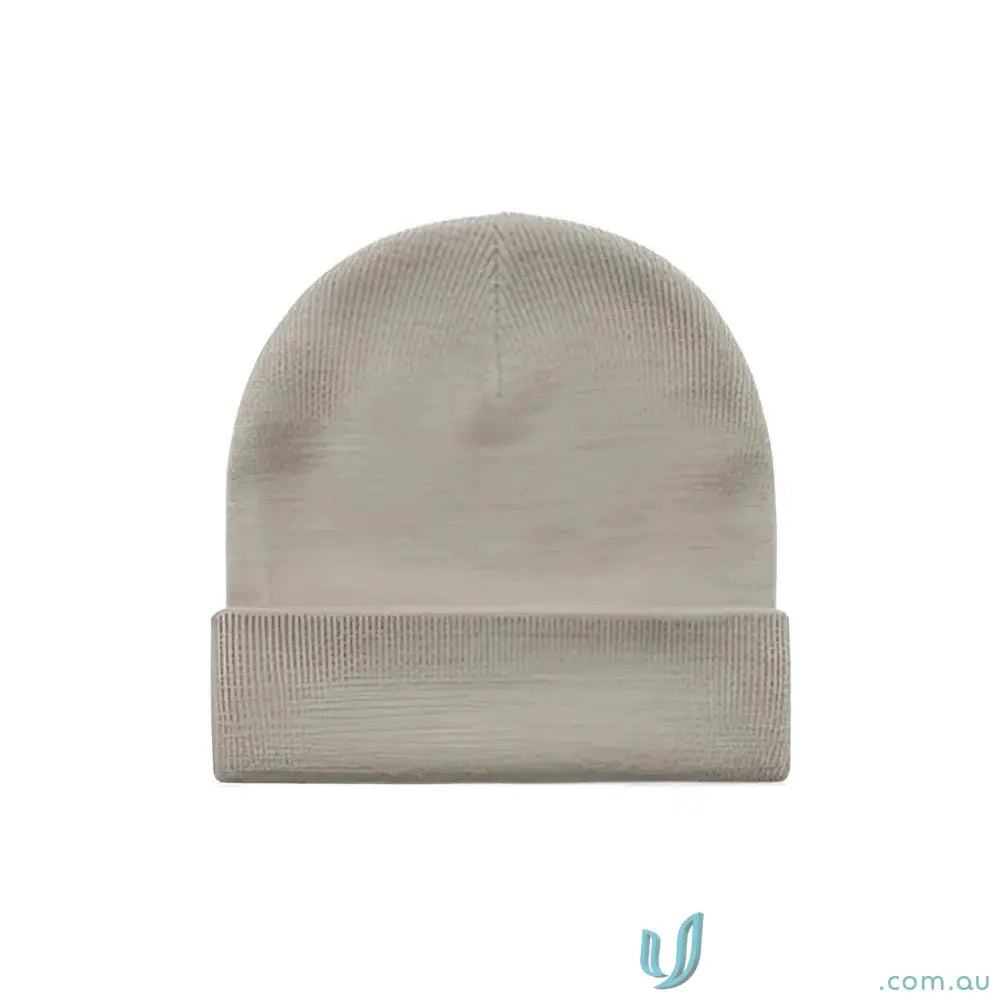 Beige cuff beanie from AS Colour Cuff Beanie 1107 Relaxed Fit Acrylic Knit Hat