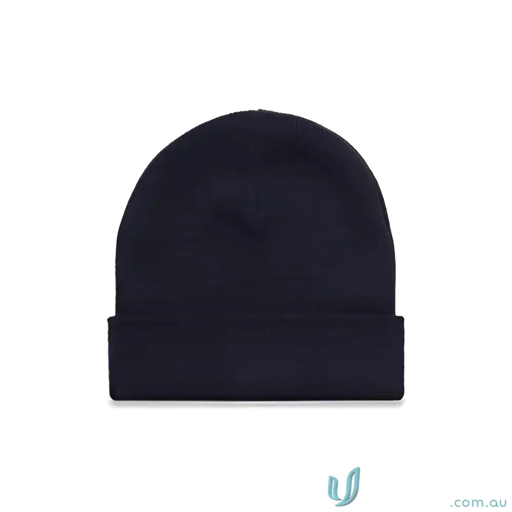 Dark blue cuff beanie from AS Colour Cuff Beanie 1107 relaxed fit acrylic knit hat