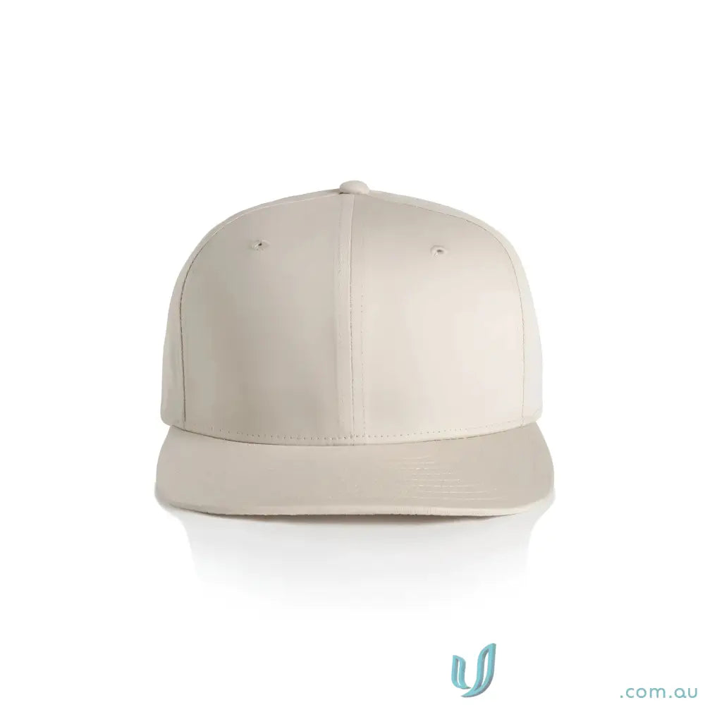 Light-colored flat peak stock flex cap from AS Colour Stock Flex Cap 1106