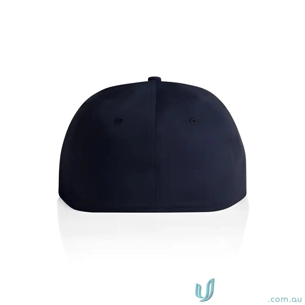 Dark blue AS Colour Stock Flex Cap 1106 with flat peak and subtle sheen