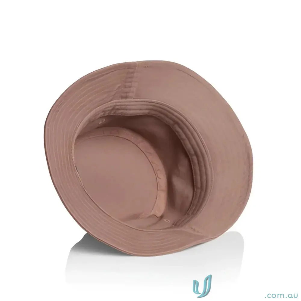 A dusty rose bucket hat with reinforced brim from AS Colour, perfect for summer