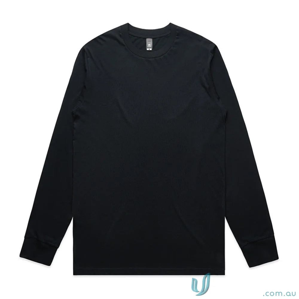 Black long-sleeved workwear shirt from AS Staple LS Tee, perfect for work uniforms