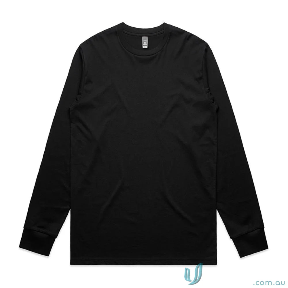Black long-sleeved workwear shirt from AS Staple LS Tee perfect for uniforms