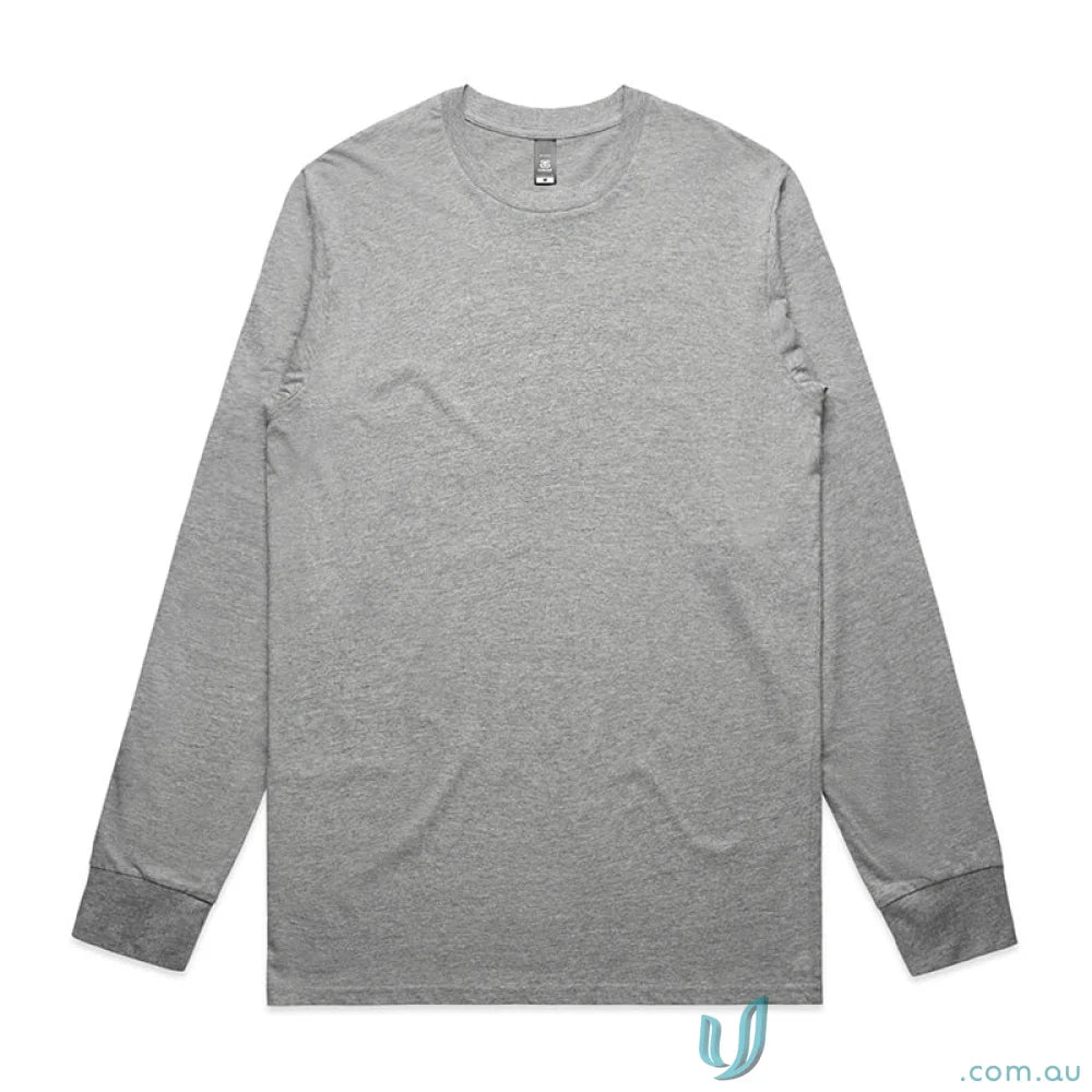 Gray long-sleeved T-shirt from AS Staple LS Tee, perfect for workwear and uniforms