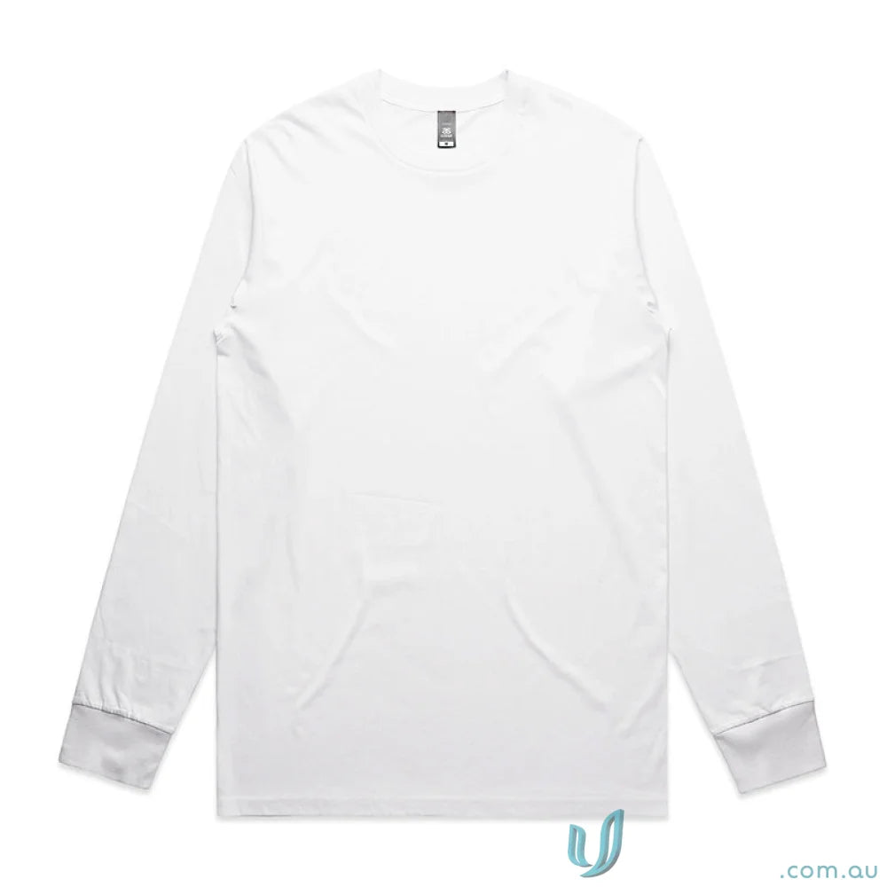 White long-sleeved shirt from AS Staple LS Tee perfect for workwear and uniforms