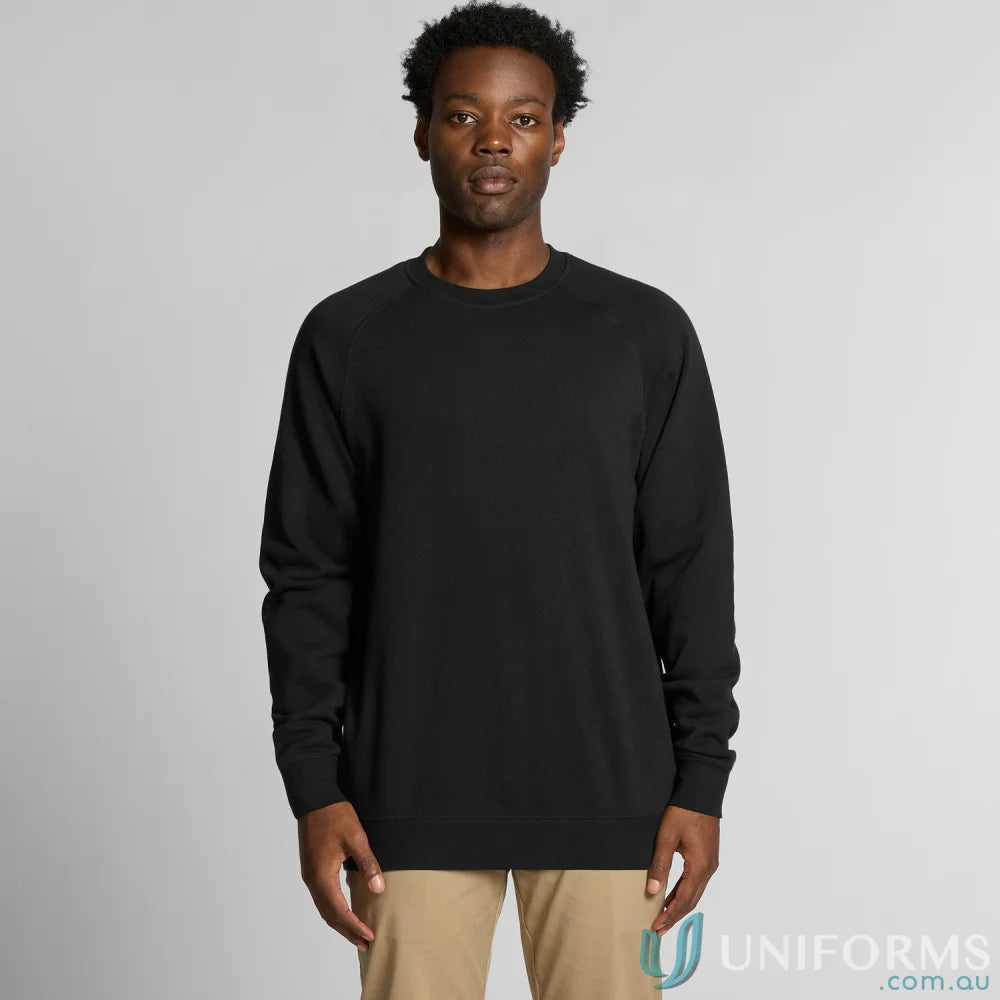 Black long-sleeved shirt from AS Supply Crew, perfect for crew orange style buffs