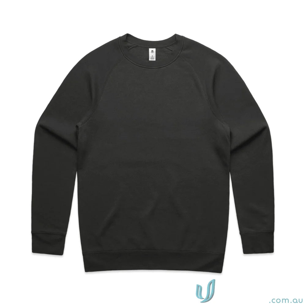 Black crew neck sweatshirt from the AS Supply Crew collection, perfect for casual style