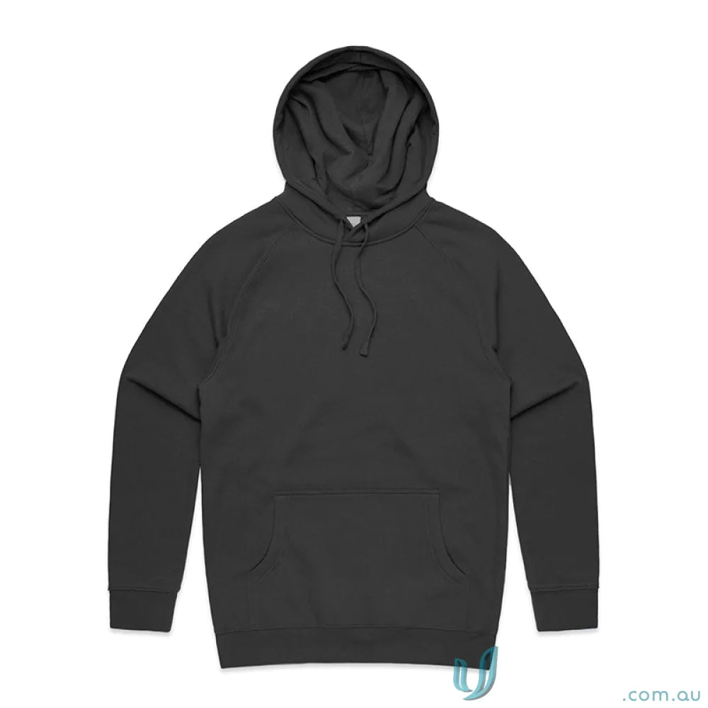 Dark gray AS Supply Hoodie with polyester anti-pill fleece and regular fit