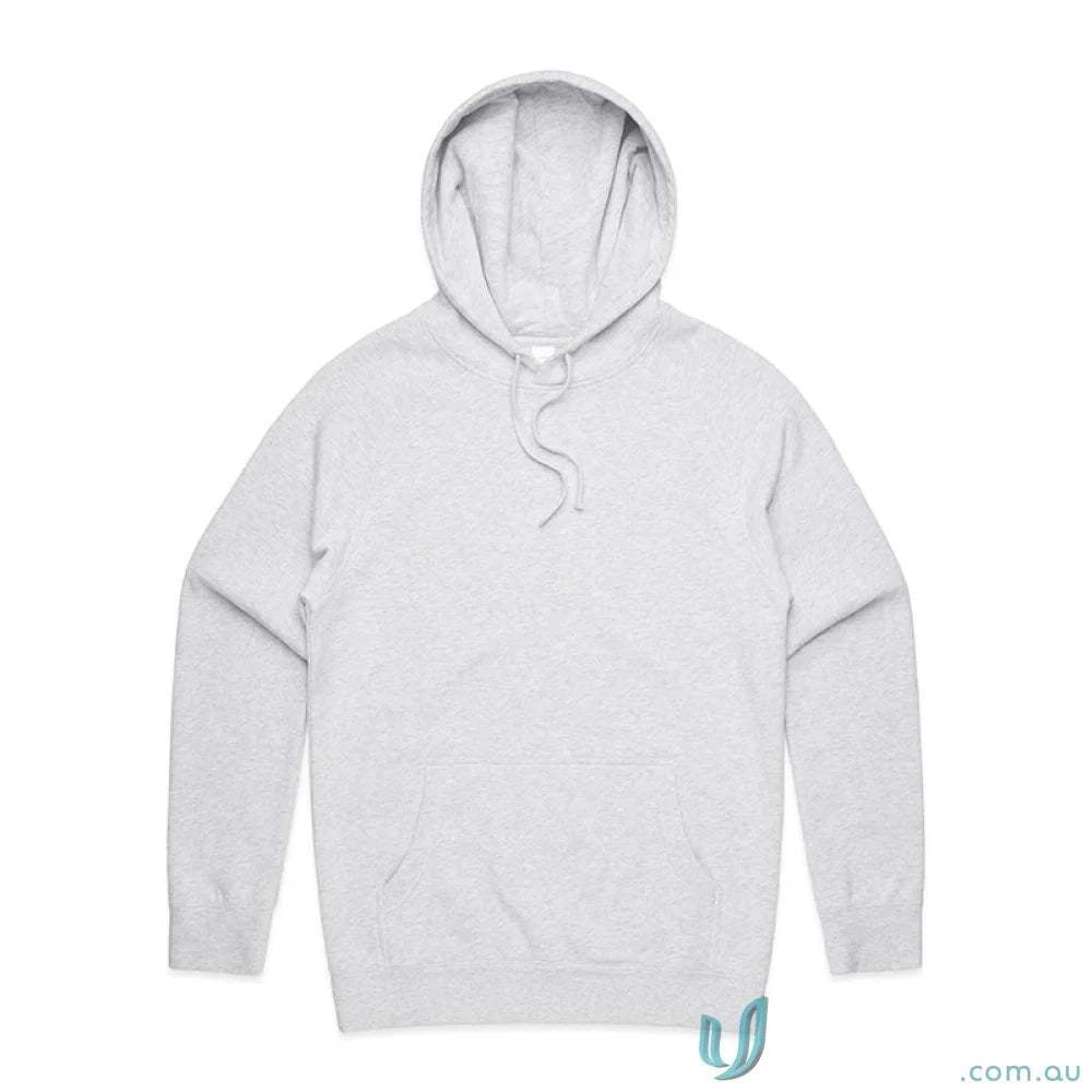 Gray AS Supply Hoodie made of polyester anti-pill fleece with a regular fit