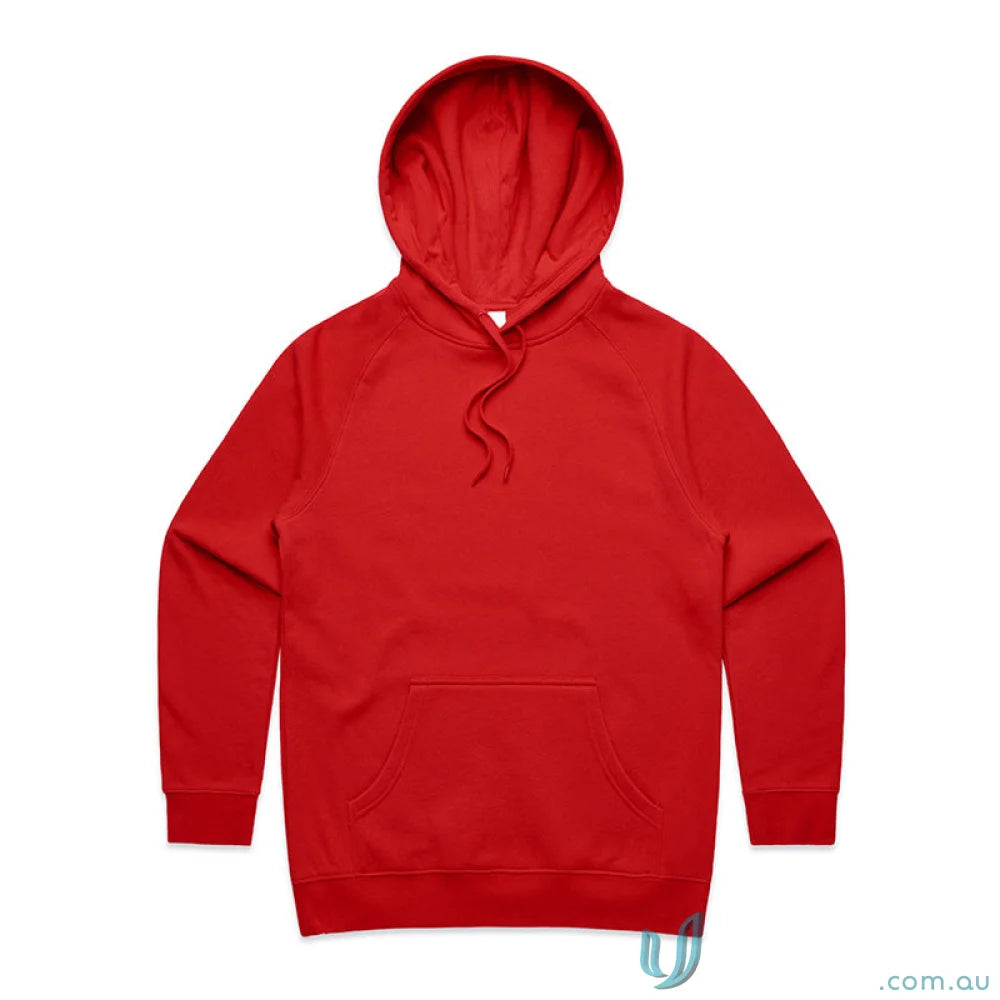 Comfortable red hoodie from AS Womens Supply Hoodie perfect for uniforms or casual wear