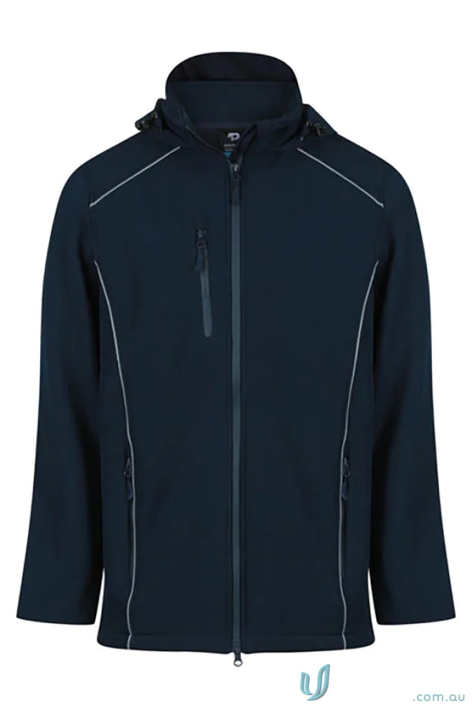 Navy blue Aspen Softshell Jacket for kids, a cozy Aspen Softshell or softshell jacket