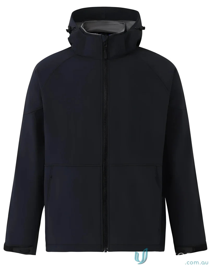 Black Black Hooded Jacket JK33 Aspen Softshell Hooded Jacket with Four-Way Stretch