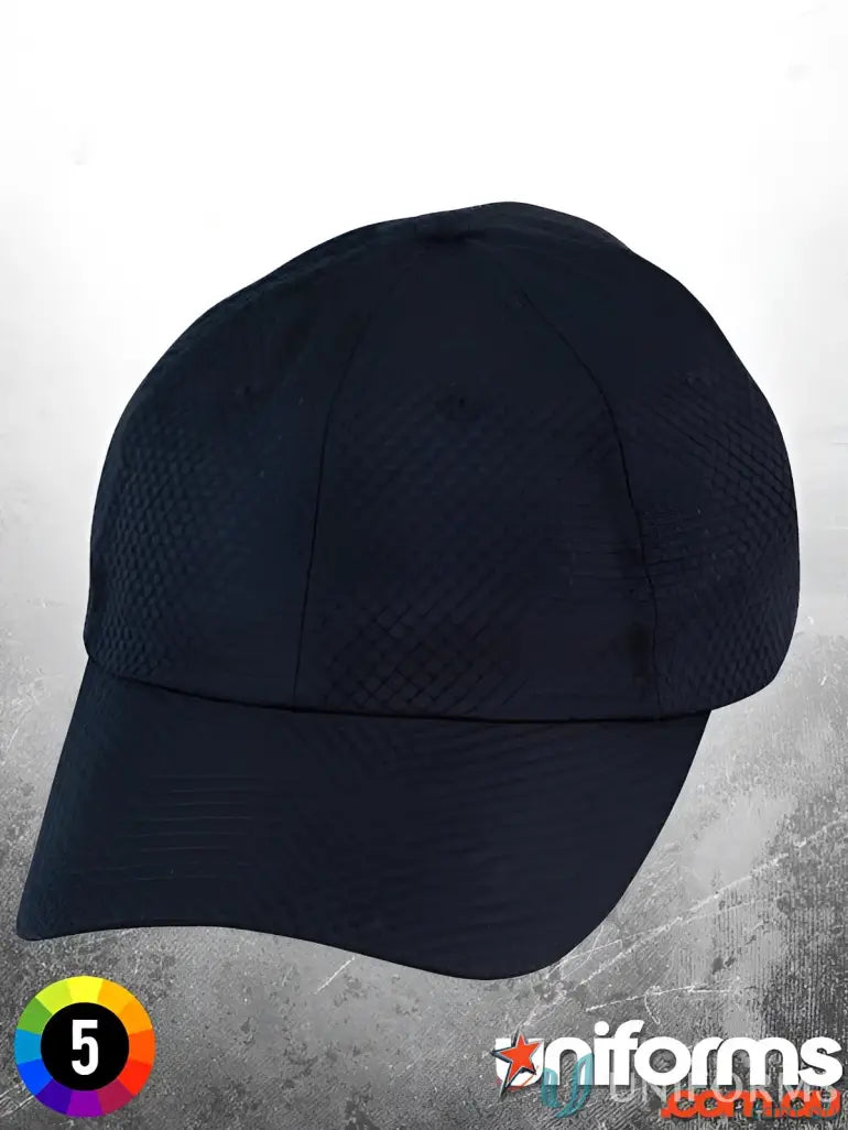 Navy blue patterned athletic mesh cap from Winning Spirit Athletic Ch20 Athletic Mesh collection