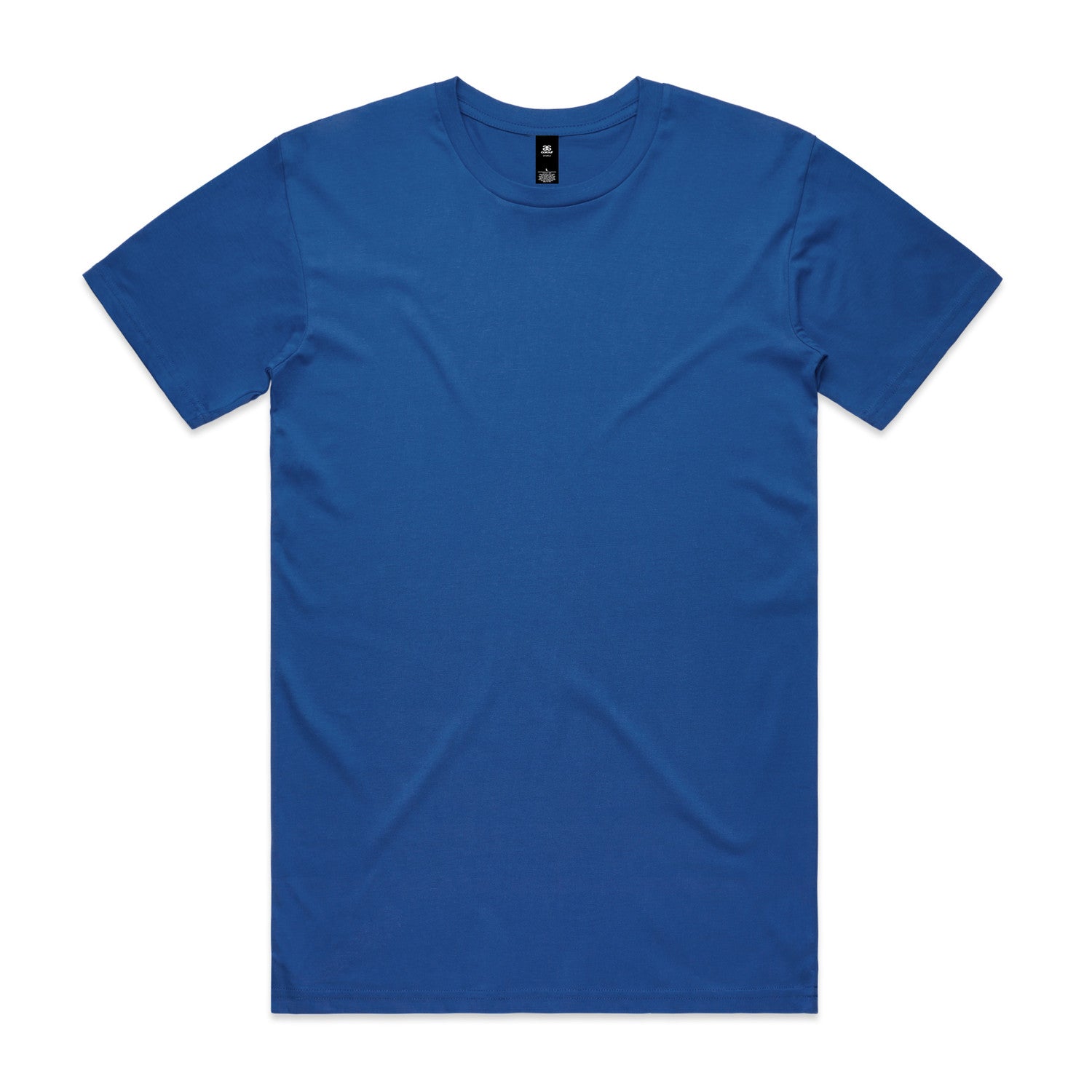 Planett staple tee Atlan DTF mens solid royal blue short sleeve crew neck
