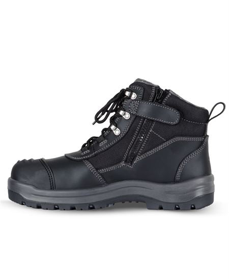 JB's Atrax Heavy-Duty Zip Safety Boot: Composite Toe, Anti-Static, Oil Resistant