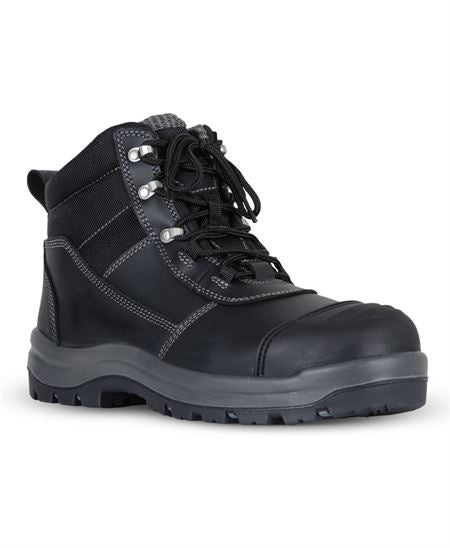Atrax heavy-duty zip safety boot with reinforced toe cap and rubber sole
