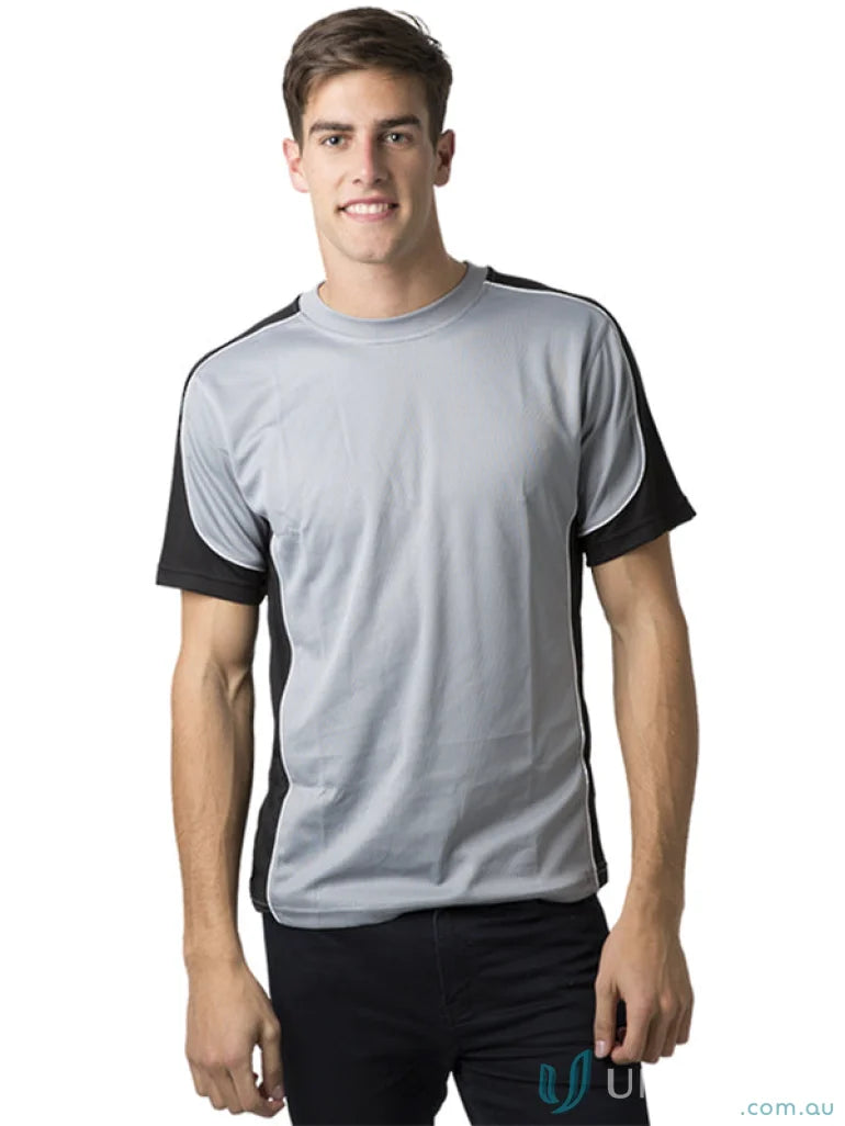 Gray and black Auburn Adults Tee with cooldry moisture management technology for athletes