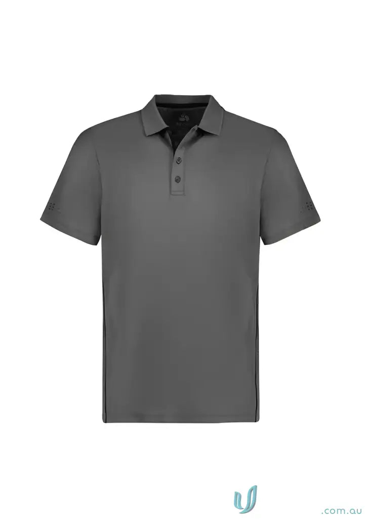 Gray short-sleeved Balance Polo shirt for p200ms Biz Men’s all-day comfort
