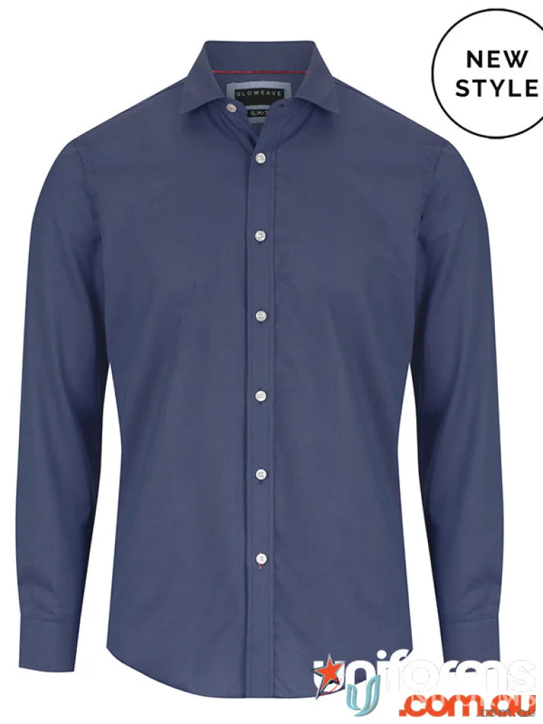 Blue long-sleeved Balmoral Royal Oxford Shirt perfect for a smart casual look