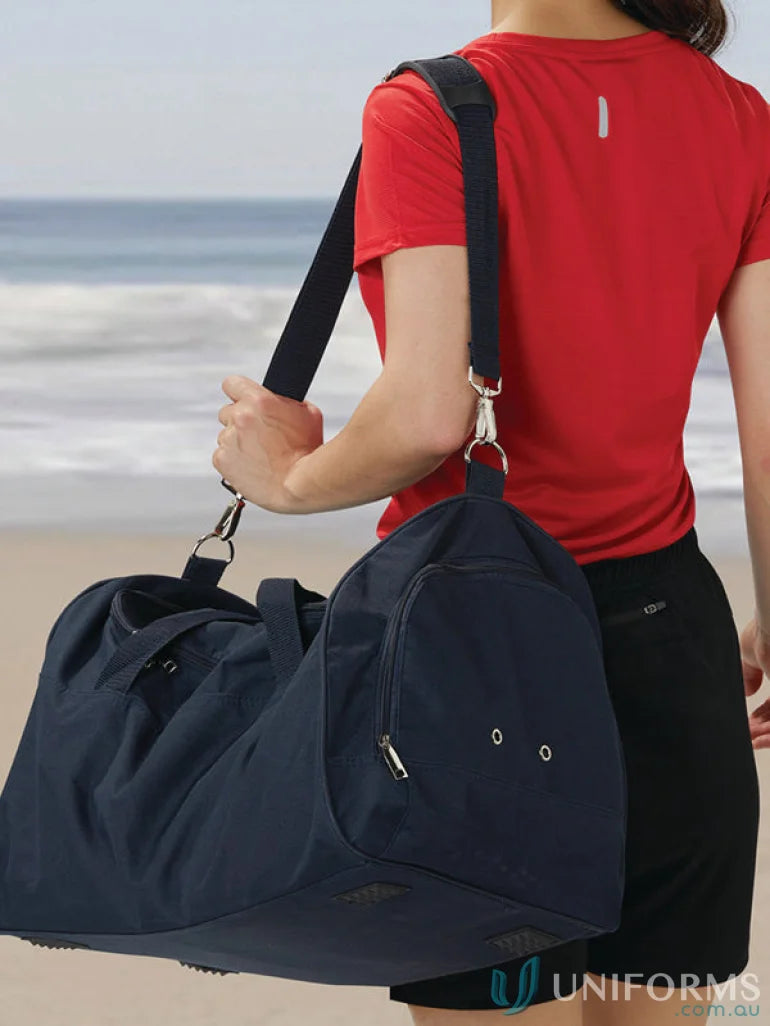 Navy blue Winning Spirit Basic sports bag with detachable shoulder strap B2000 Basic Sports