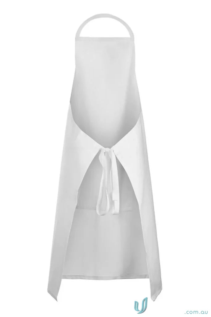 White kitchen apron from workcraft bib pocket ca003 with a professional touch