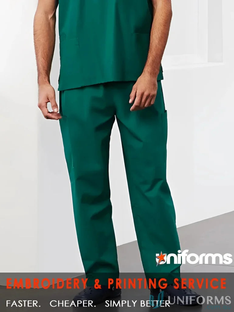 Green medical scrubs from Biz Classic Unisex Cargo Scrub Pant h10610 biz collection