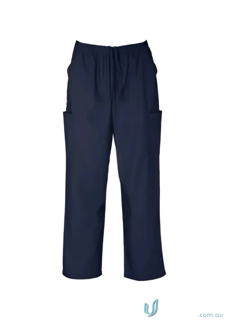 Navy blue Biz Classic Scrub Pant from the H10610 Biz Collection, unisex cargo scrub