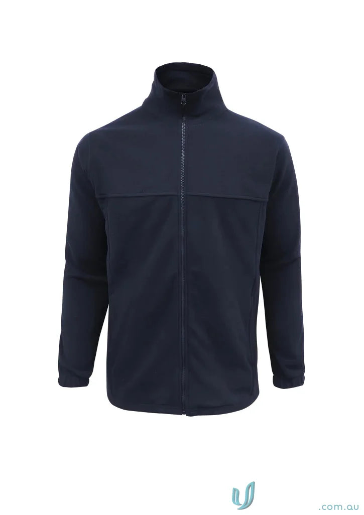 Navy blue Biz Polar Fleece Jacket in micro fleece, perfect for cozy days