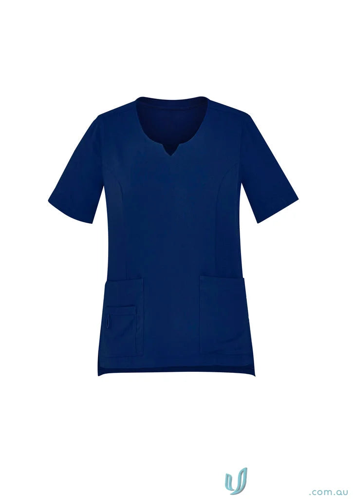Navy blue Bizcare Avery Round Neck Scrub Top for women’s Avery Round style