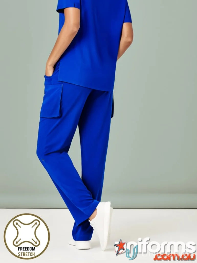 Blue Bizcare Avery Straight Leg Scrub Pant CSP944LL for medical professionals