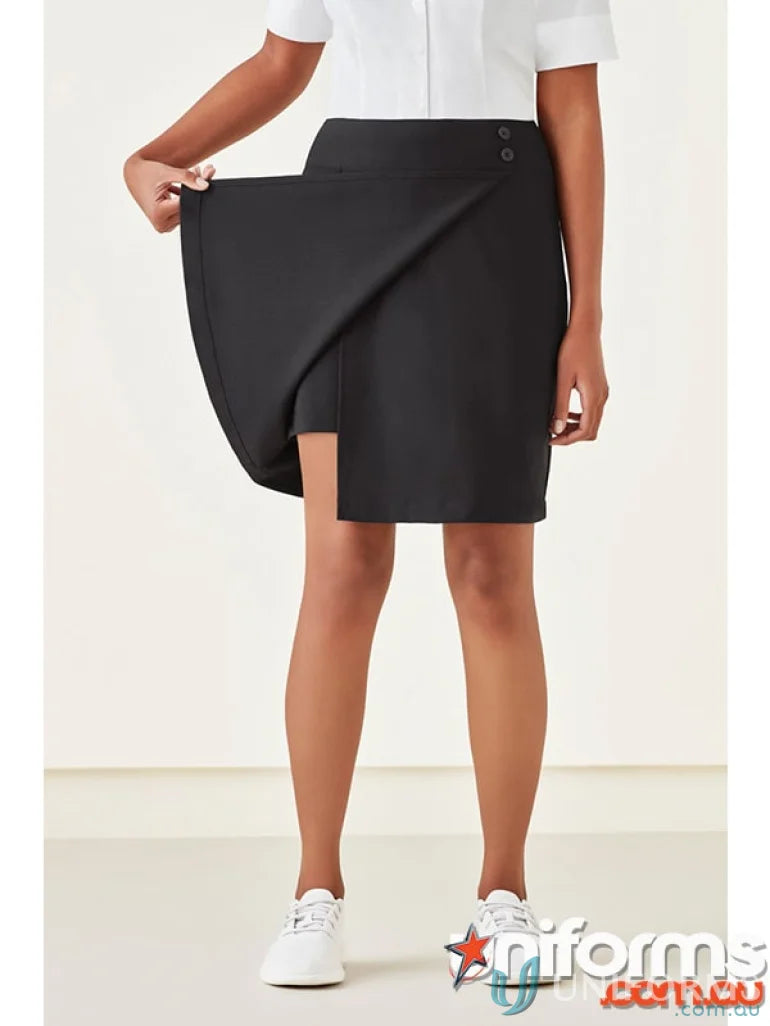 Black wrap skirt from Bizcare Women’s Comfort Waist Skort for easy style and comfort