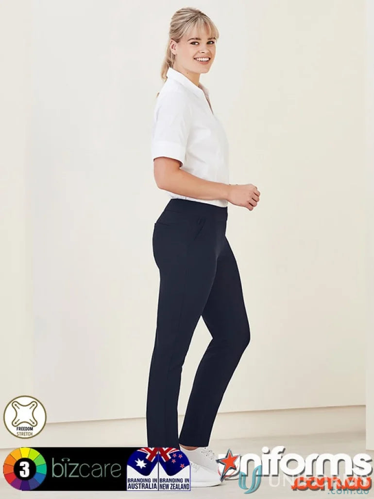 Bizcare women’s Jane Stretch Pant in navy blue comfy pants for women cl041ll