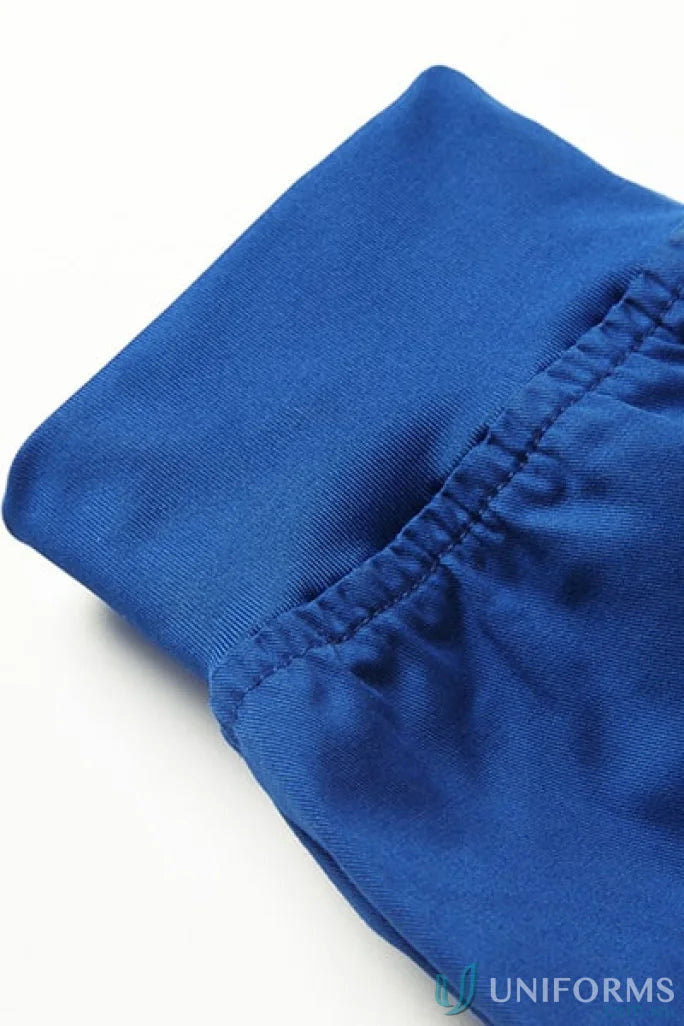 Blue elastic cuff on Bizcare Women’s Riley Slim Leg Scrub Pant for comfy fit