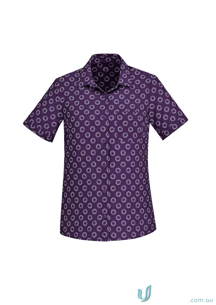 Bizcare Stretch Daisy Print SS Shirt with florence daisy print for effortless style