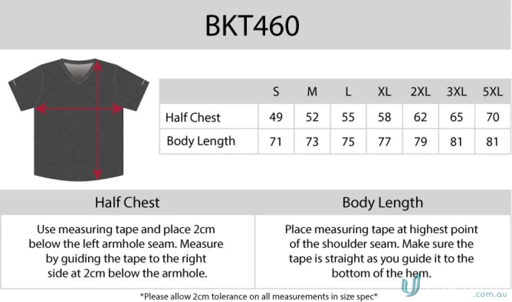 Clothing size chart for Black Kanvas Soft Touch Tee with aegis microbe shield and cooldry moisture management technology