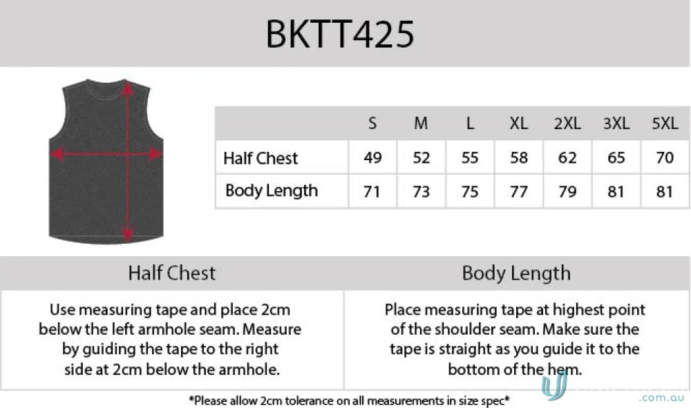Sizing chart for Black Kanvas Tank Top with Aegis Microbe Shield and CoolDry tech